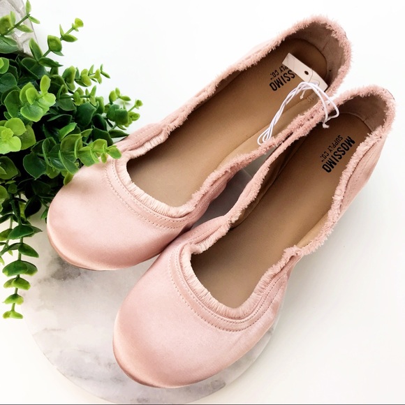 Mossimo Supply Co. Shoes - New Mossimo Blush Pink Satiny Ballet Flats Fringe